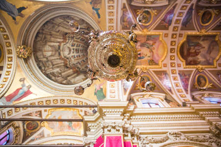 Magnificent Colourful Church Decorations and Ornaments on Gozo Islandのeditorial素材