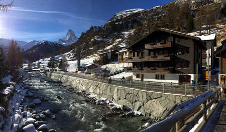 Beautiful views of Zermattのeditorial素材