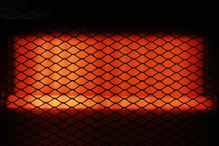 Grid heat heater for a home close upの写真素材