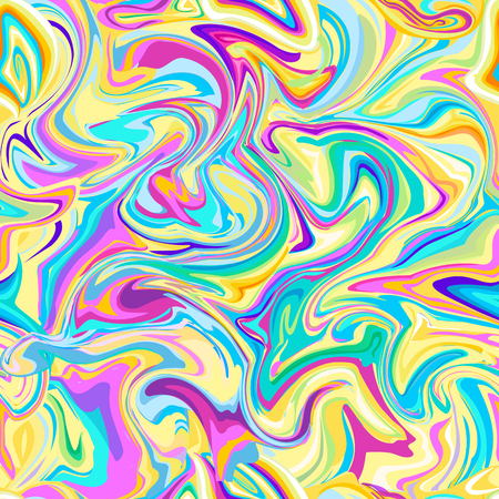 Marble seamless pattern in neon colors Vector illustration.のイラスト素材