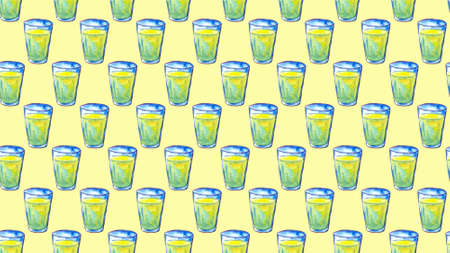 a glass of delicious coctail drink juice with beautiful background,patternの写真素材