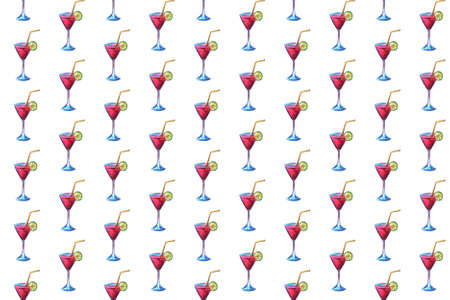 a glass of delicious coctail drink juice with beautiful background,patternの写真素材