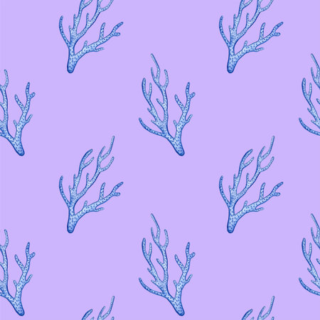 Hand paint watercolor coral seamless for design scrap book paper, textile, web sites, pattern fillsの写真素材