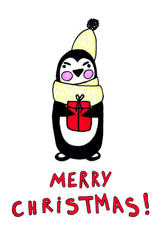 Christmas decorative items over white. Mega setの写真素材