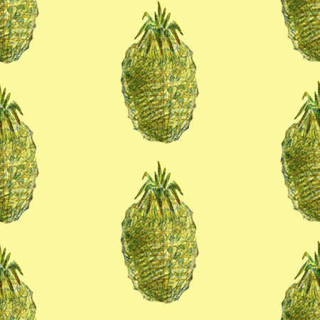 Watercolor seamless pattern with red apples, full and halves isolated on white backgroundの写真素材