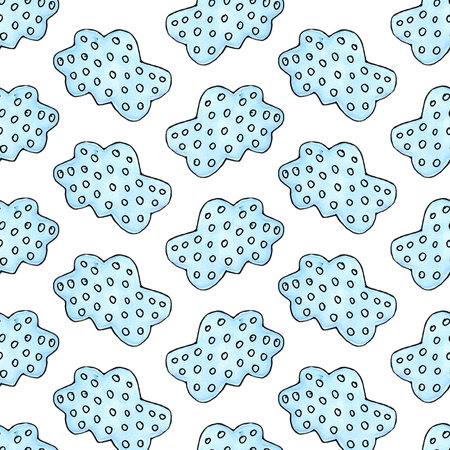 watercolor cute elephants and clouds setの写真素材