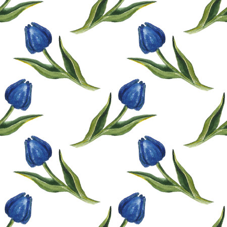 Hand painted floral elements set. Watercolor botanical illustration of eucalyptus, tulip, peony,...