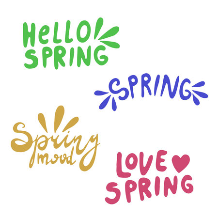 Simple and stylish collection of modern illustrations, vector hand drawn elements, doodles,...