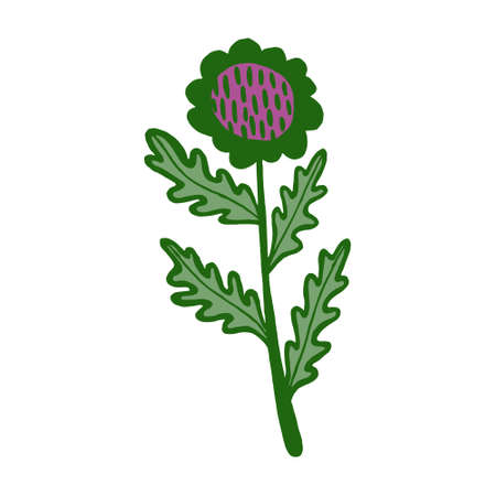 Set of flat flower icons in silhouette isolated on white.のイラスト素材