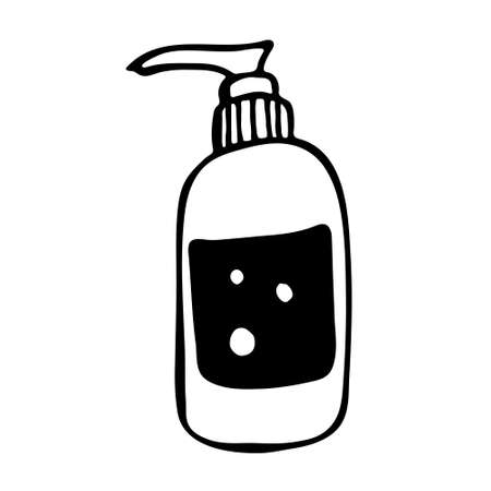 Skin care cosmetic line icons. Cream, Serum drop and Face gel or lotion icons. Uv protection. Oil, Vitamin E and Collagen symbols.のイラスト素材