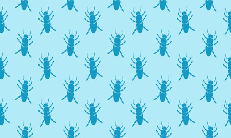 Insect icons set - vector collection of bugs symbols in thin line styleのイラスト素材