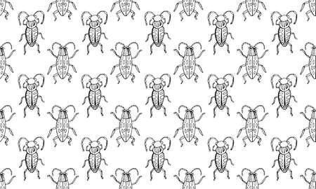 Simple danger insect cartoon icon symbol. Vector Illustrationのイラスト素材