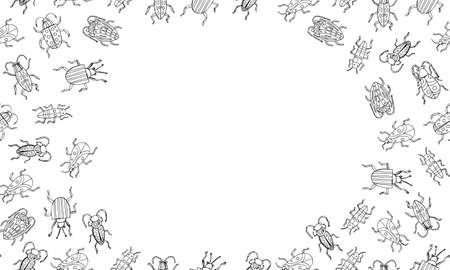 Simple danger insect cartoon colorful icon symbol isolated on white. Vector Illustrationのイラスト素材