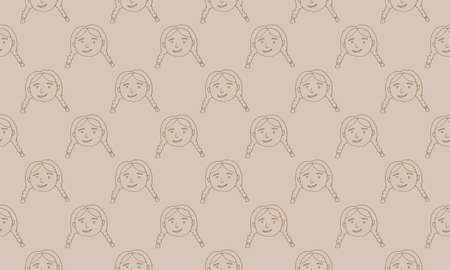 cartoon face vector people illustrationのイラスト素材