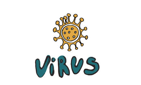 Set of hand lettering with quarantine and coronavirus tips. Different quotes vector in hand draw style. Tips on what you can do at home in self-isolation. Phrases for social networks, flyers, stickersのイラスト素材