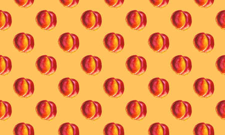 Hand drawn bright watercolor fruit seamless pattern. Food illustration with lemon, banana, avocado,...