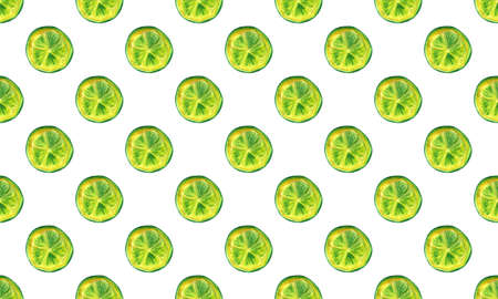 Hand drawn bright watercolor fruit seamless pattern. Food illustration with lemon, banana, avocado,...