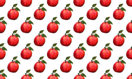 Hand drawn bright watercolor fruit seamless pattern. Food illustration with lemon, banana, avocado,...