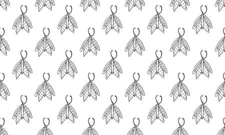 Beautiful colorful butterfly isolated on a white background. Hand drawing sketchのイラスト素材