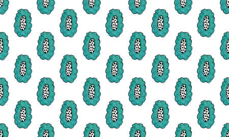multi-colored flowers on a bright and white background. pattern