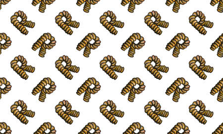 Winter alphabet of elegant pink decorated letters. Watercolor hand drawn letter. Element for designの写真素材