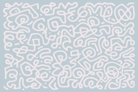 White Pattern on Blue Background