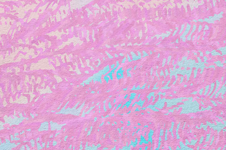 Close Up of a Pink and Blue Rugの写真素材