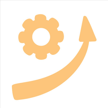 Beautiful Arrow Pointing Up Glyph Vector Iconのイラスト素材