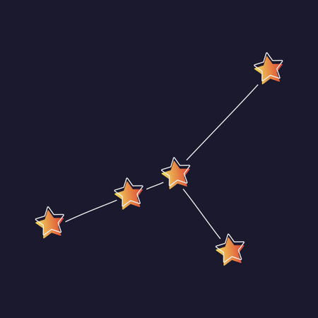 Star Chart With Five Starsのイラスト素材