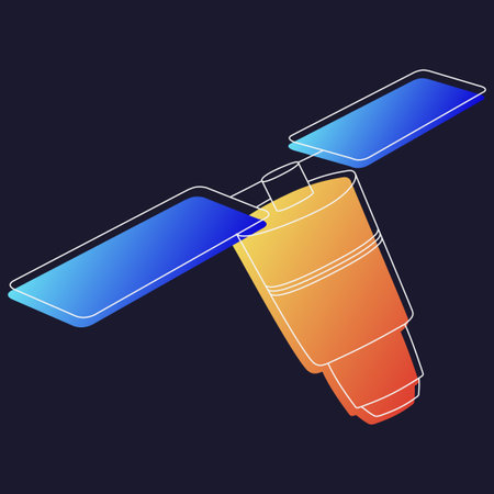 Drawing of a rocket with a phone on top.のイラスト素材