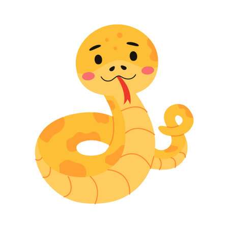 Cute purple golden child cartoonのイラスト素材