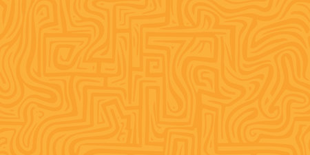 Orange Organic Turing Seamless Pattern. Abstract organic backgroundのイラスト素材