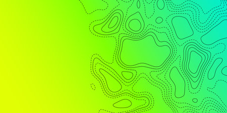 Vibrant abstract design with contour lines on a gradient backgroundのイラスト素材