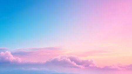 Beautiful sunset colors over a clear skyの素材