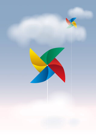 Paper Weather Vaneのイラスト素材
