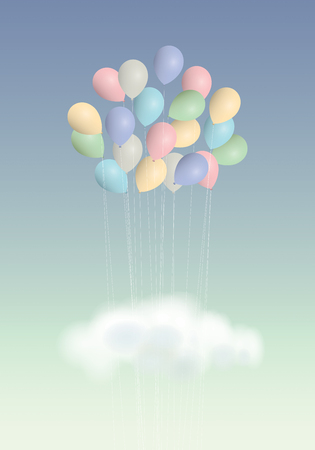 Balloons bouquetのイラスト素材