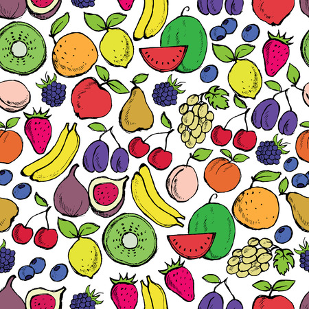Fruit seamless patternのイラスト素材