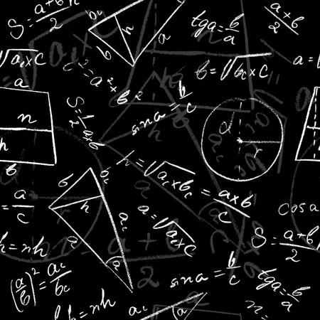 Mathematical seamless patternのイラスト素材