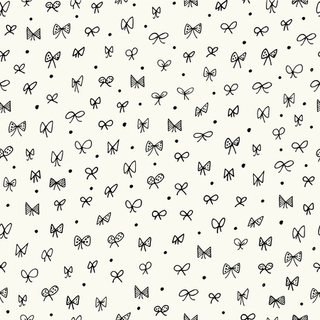 Seamless pattern with bows