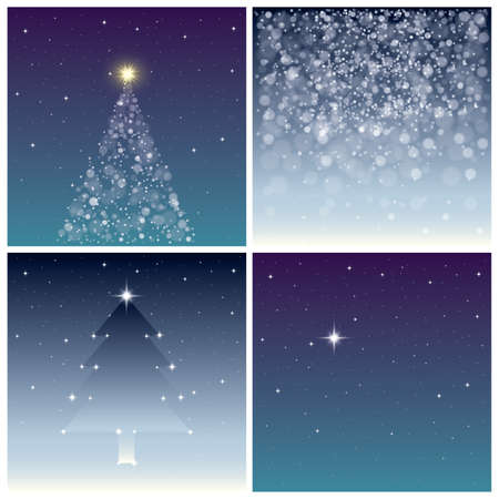 Christmas backgrounds setのイラスト素材