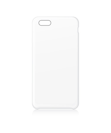 Blank phone case isolated on white. Vector illustration. Vector Illustrationのイラスト素材