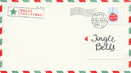 Christmas Postcardのイラスト素材