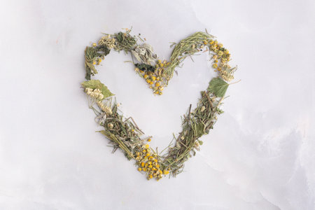 Natural herbal tea for beauty skinの写真素材