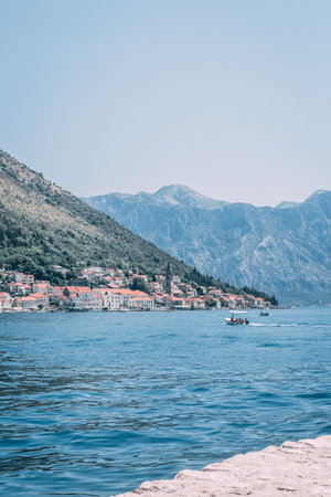 Sea view in Montenegro beautiful landscape