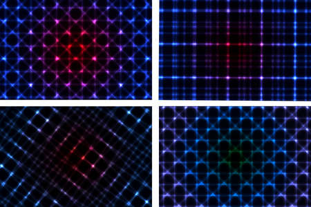 Illustration of abstract colorful neon background collectionのイラスト素材