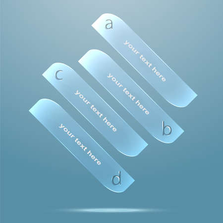 Illustration of glossy infographic elements with backgroundのイラスト素材