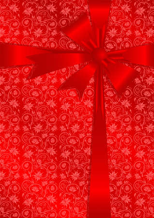 Illustration of gift wrapping in red colorsのイラスト素材
