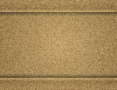 Illustration of brown fabric texture with seam boardersのイラスト素材