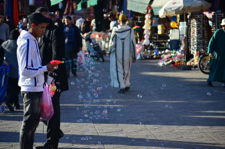 Marrakech, Morocco November 19, 2012. Places and objects in the Medina of Marrakechのeditorial素材