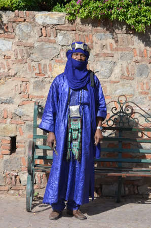 Marrakech, Morocco November 22, 2012. Tuareg in the Jemaa el Fna square, Marrakech